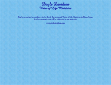 Tablet Screenshot of dedavidson2.com